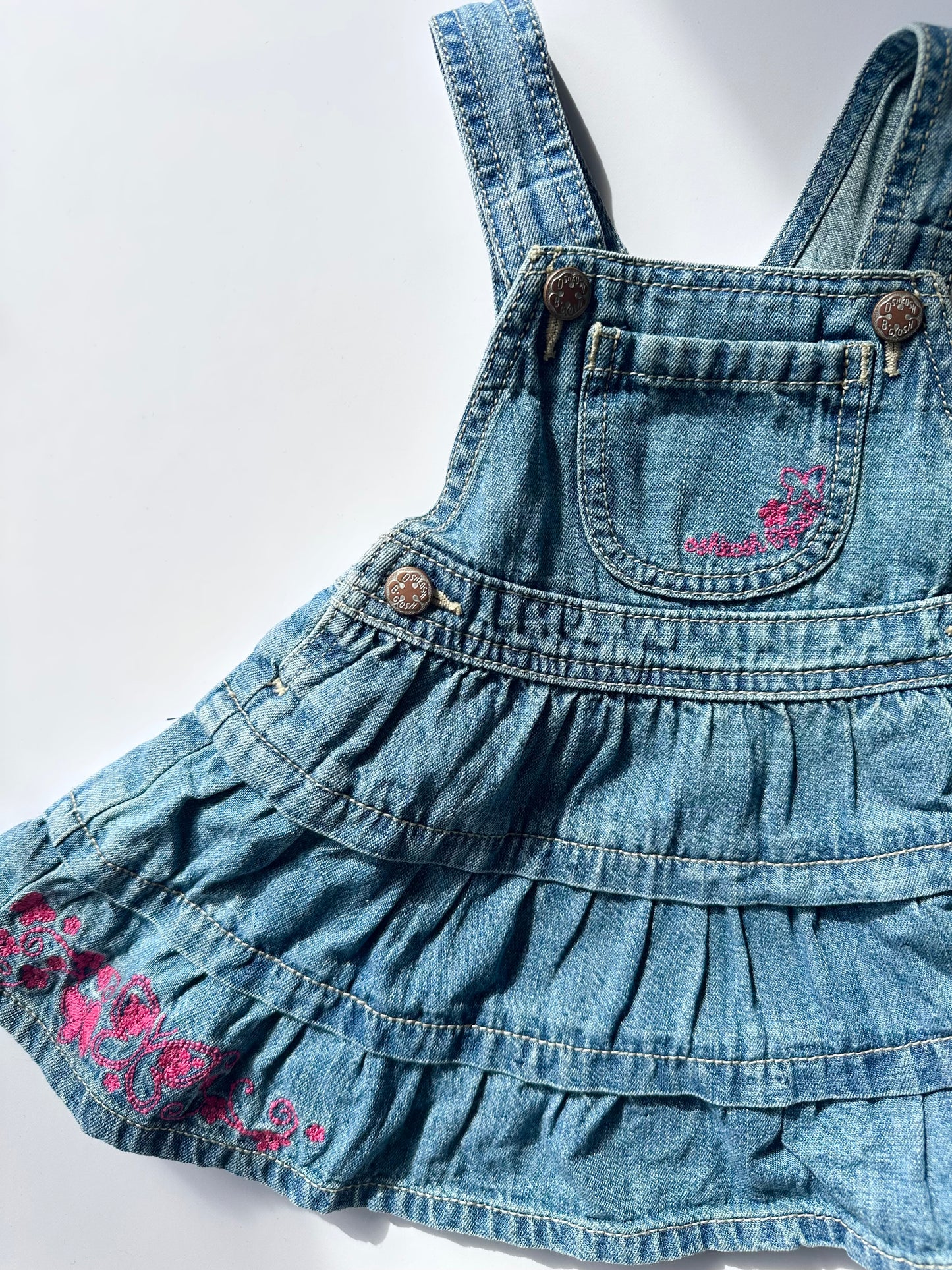 Oshkosh denim dress 12-18 months