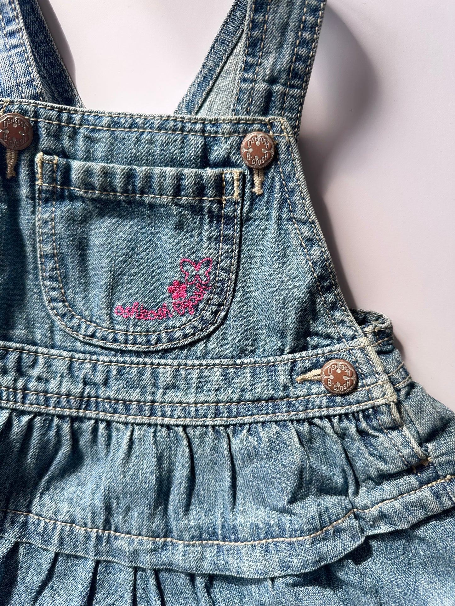 Oshkosh denim dress 12-18 months