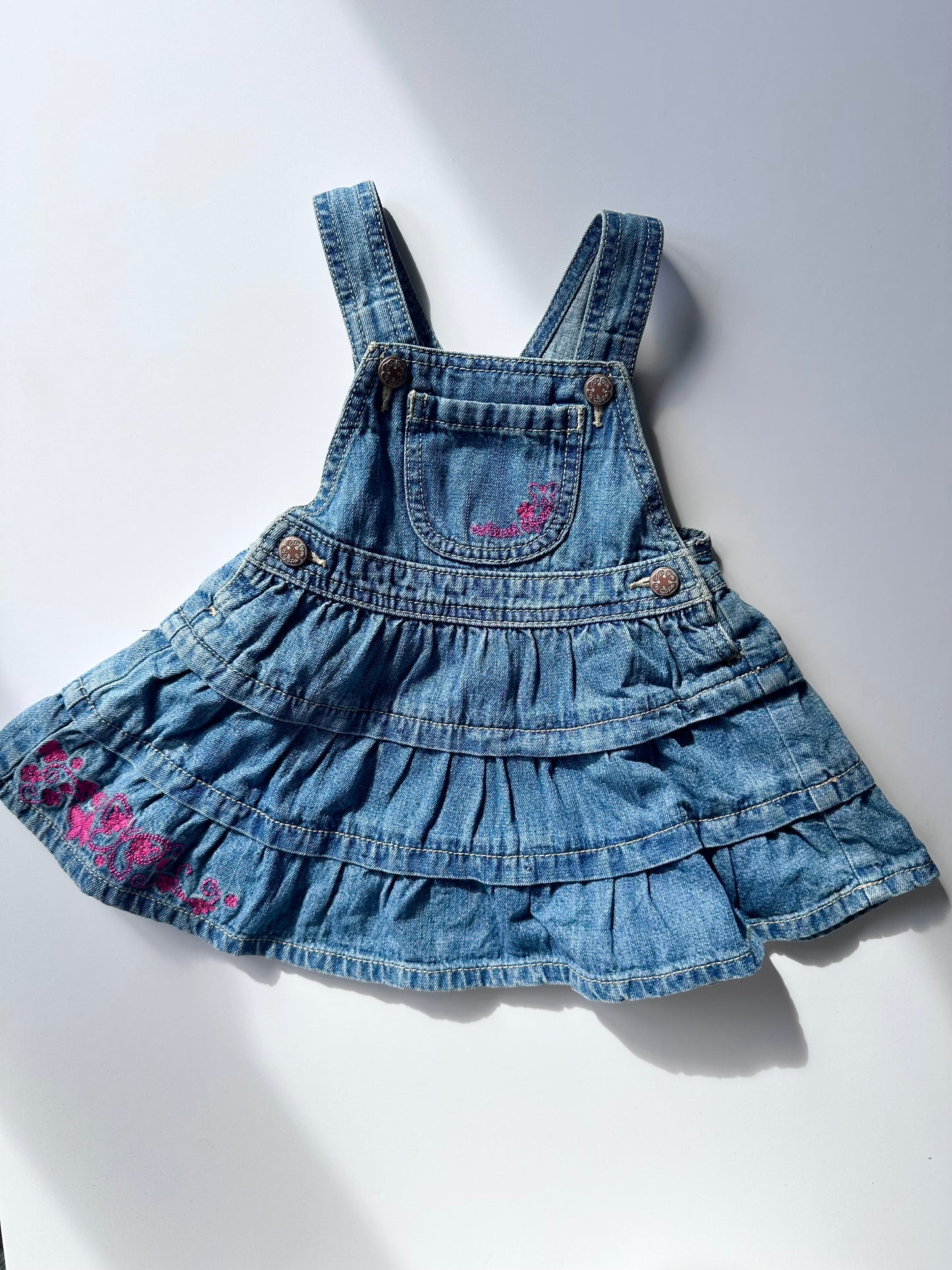 Oshkosh denim dress 12-18 months